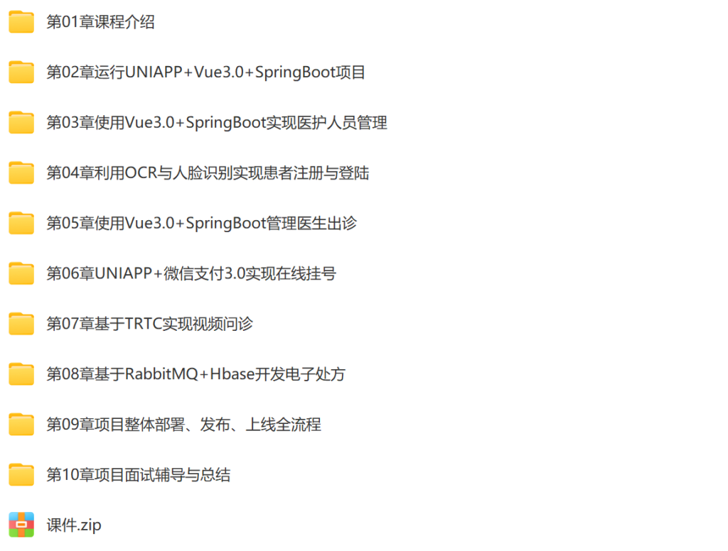 全栈开发医疗小程序 SpringBoot2.X + Vue + UniAPP 带源码-棋牌资源站