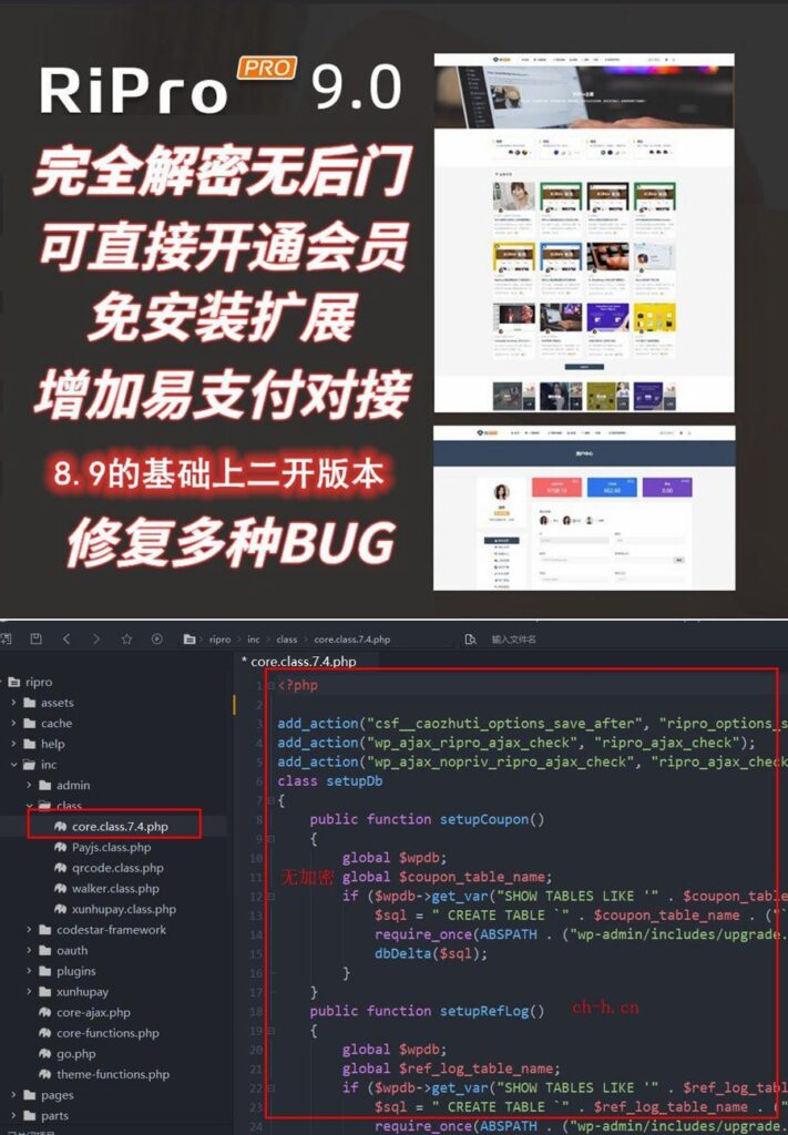 Ripro 9.0 免扩展版全解密无后门 WordPress博客深度主题-棋牌资源站