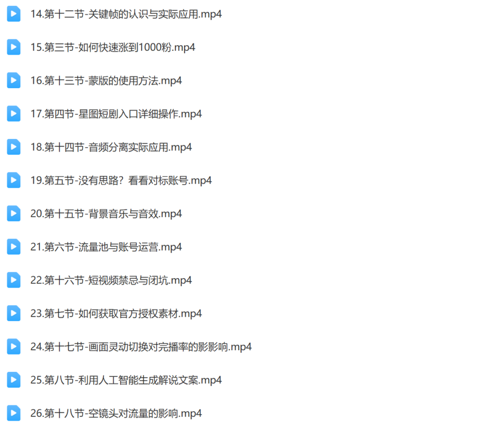 2024短剧0基础剪辑师训练营插图2 2024短剧0基础剪辑师训练营插图2