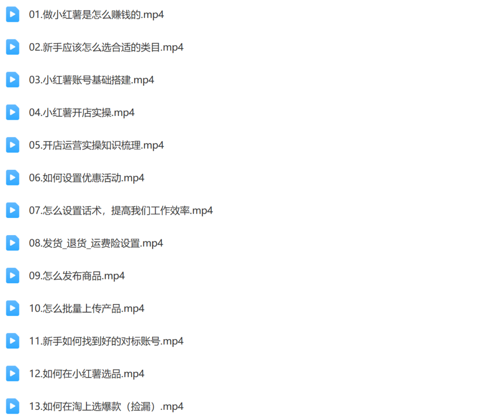 手把手教你玩转小红书店铺课插图1 手把手教你玩转小红书店铺课插图1