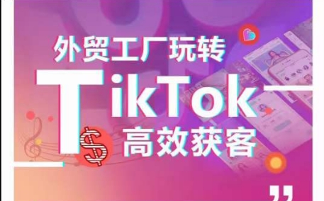 外贸工厂玩转TikTok高效获客，多种引流方式与账号定位技巧，拆解爆款短视频打造成功案例-棋牌资源站