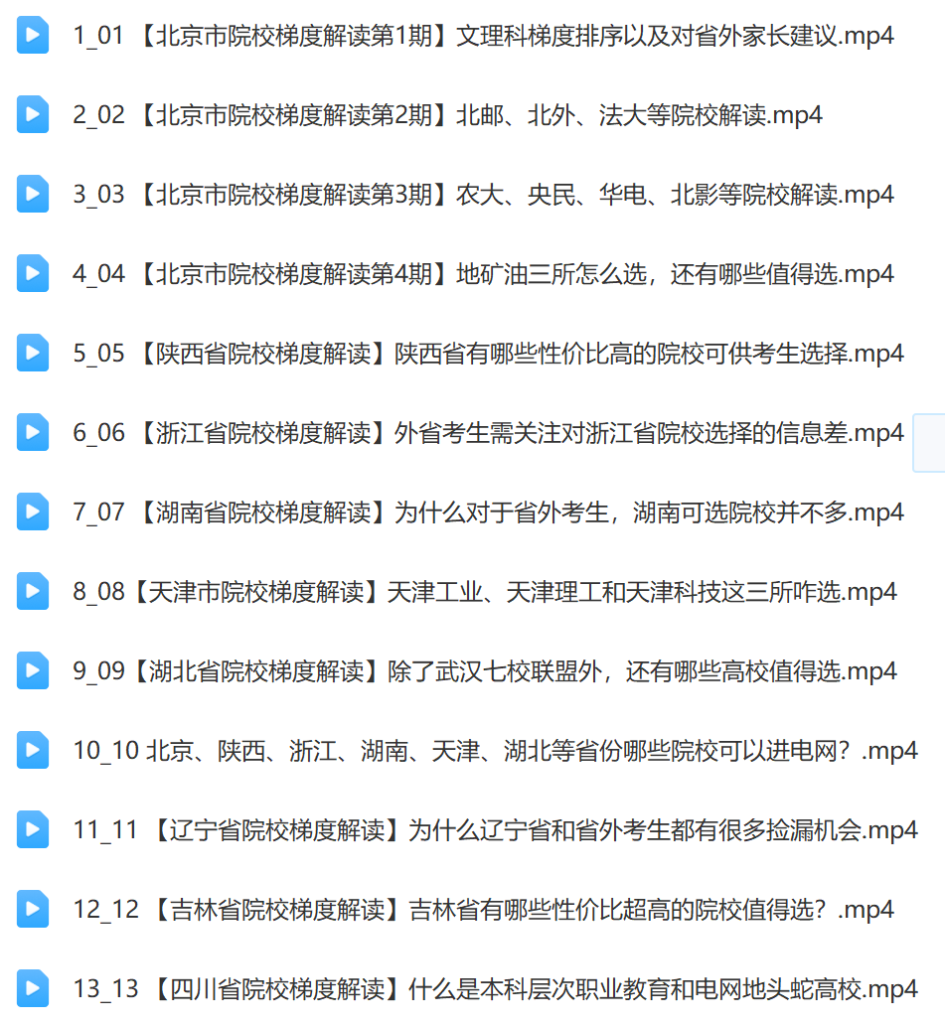 全国院校及梯度排序深度解析课(免费下载-帮助更多高考生做出人生重要的选择。)插图1 全国院校及梯度排序深度解析课(免费下载-帮助更多高考生做出人生重要的选择。)插图1