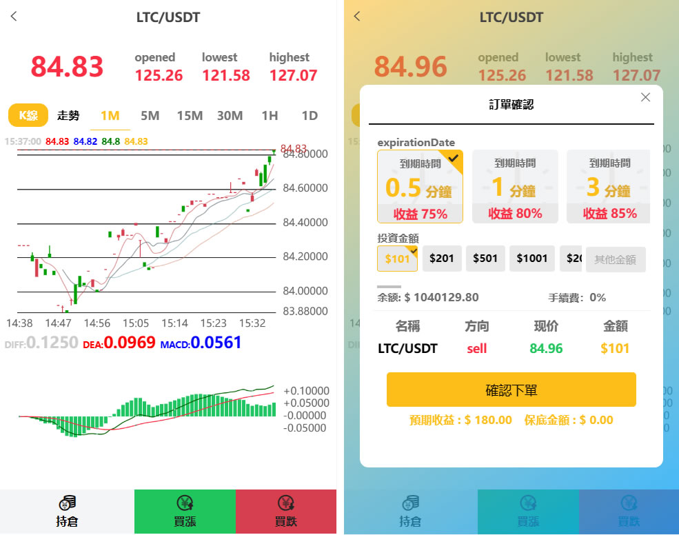 4语言交易所源码 K线正常+秒合约+质押插图1