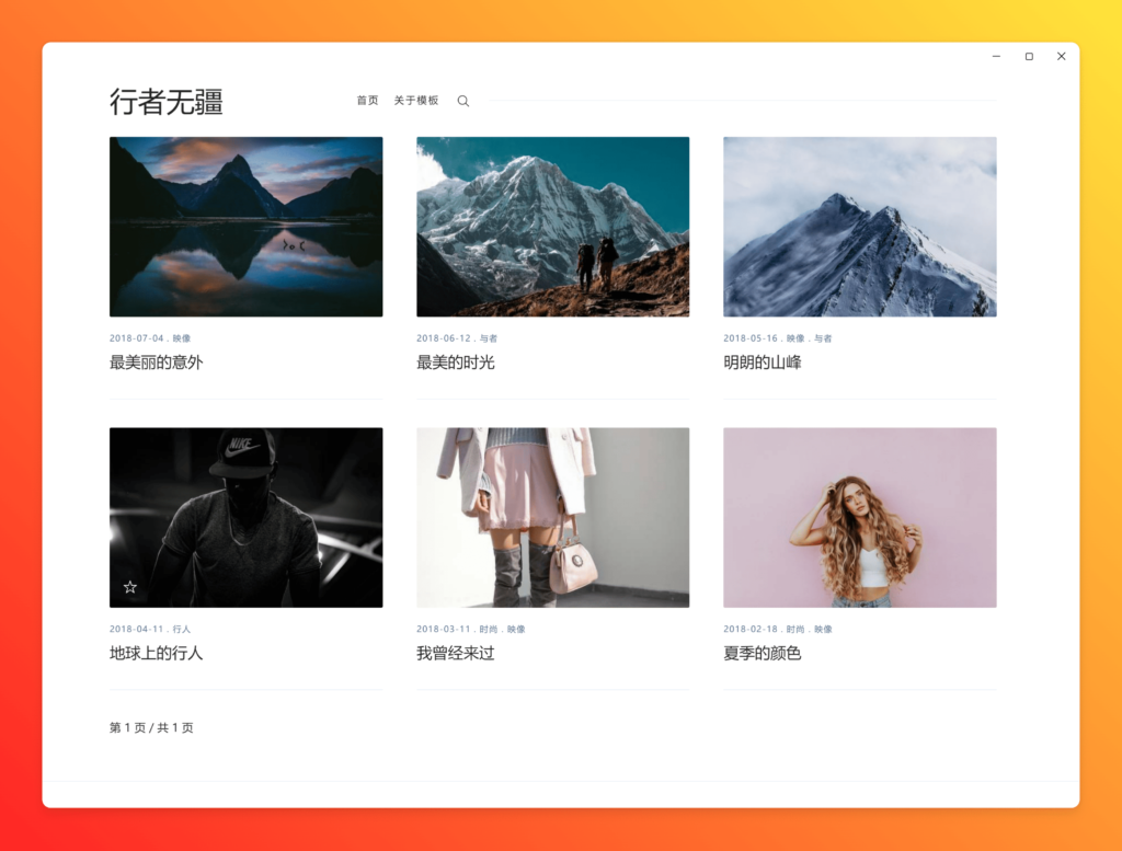 Sinai 大图多图博客模板-棋牌资源站