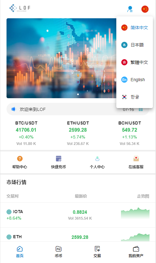 【区块链合约交易所源码】新币币交易所USDT秒合约杠杆C2C法币交易 手机端为VUE纯源码-棋牌资源站