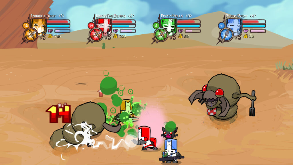 《城堡毁灭者/城堡破坏者/联机版/Castle Crashers》V2.7|容量200MB|官方简体中文|支持键盘.鼠标.手柄-棋牌资源站