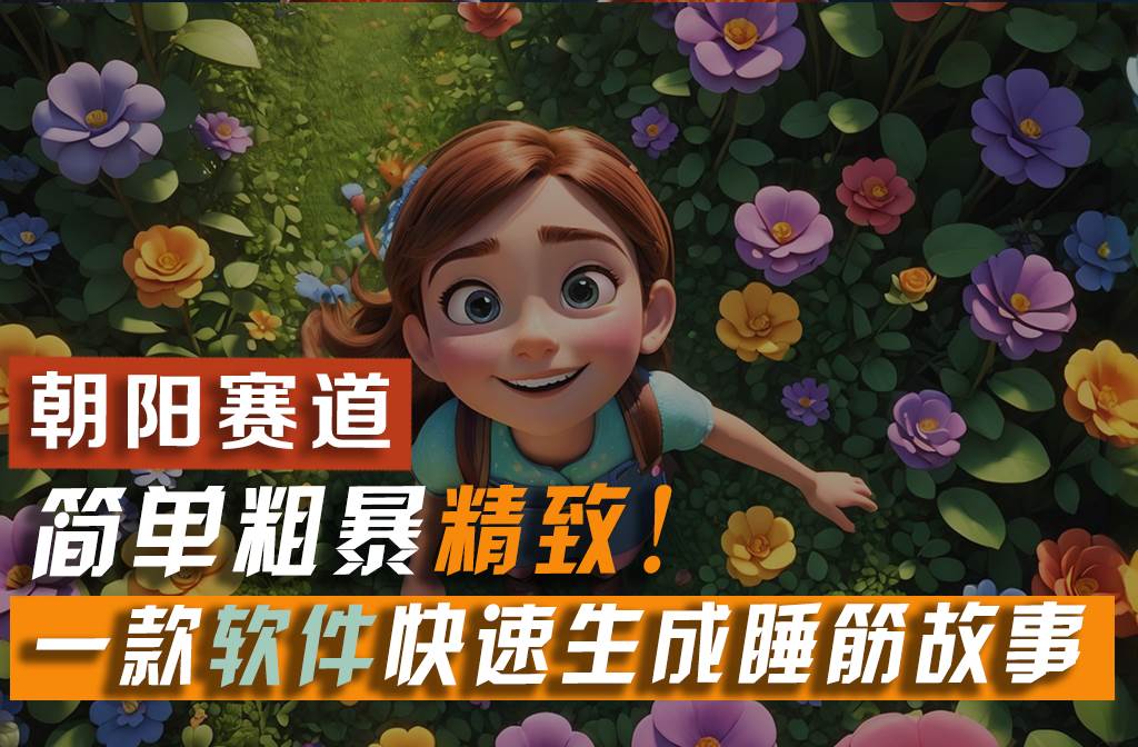 利用一款软件5分钟一条爆款睡前故事，简单粗暴精致！小白月入2w+-棋牌资源站