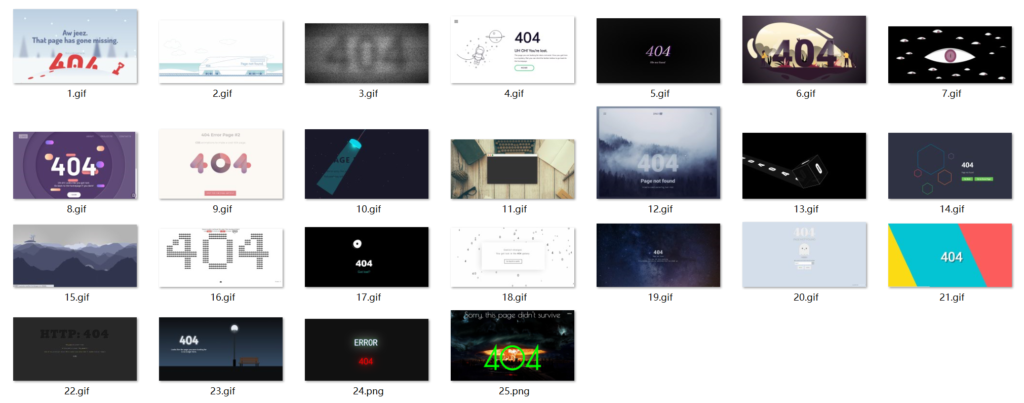 25个带有酷炫动画的创意404错误页面源码-棋牌资源站