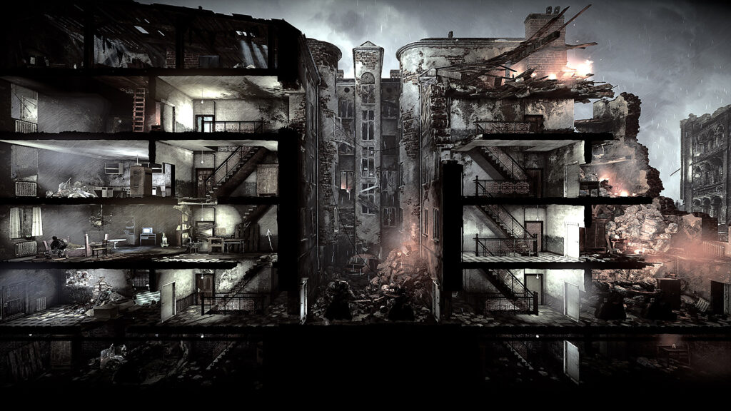 《这是我的战争完全版/This War of Mine: Complete Edition》Build.11326037|整合全DLC|容量2.61GB|官方简体中文/多项修G器/原声音乐/壁纸-棋牌资源站
