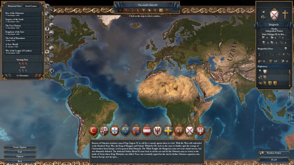《GOG版本欧陆风云4/Europa Universalis IV》V1.36.2.2/容量6.43GB/简体中文汉化MOD/支持网络联机-棋牌资源站