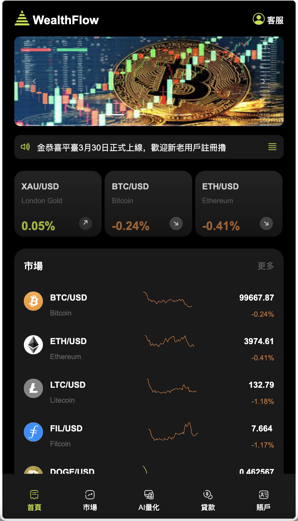WealthFlow多语言交易所源码/加密货币+期货+外汇+质押+美股+借贷+模拟账号+场控输赢+搭建教程插图5 WealthFlow多语言交易所源码/加密货币+期货+外汇+质押+美股+借贷+模拟账号+场控输赢+搭建教程插图5