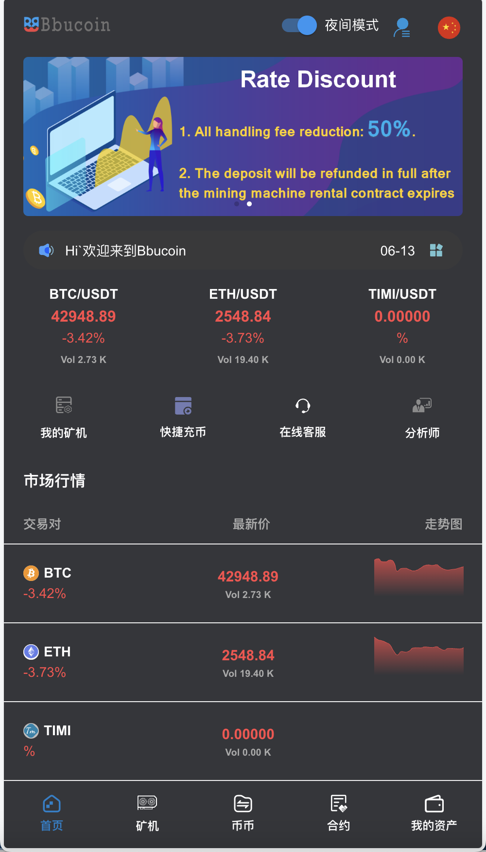 BBuCoin多语言交易所/币币交易+期权交易+秒合约交易+合约交易+机器人+平台币发行+行情控制+行情k线预设+跟投分析+完整教程-棋牌资源站