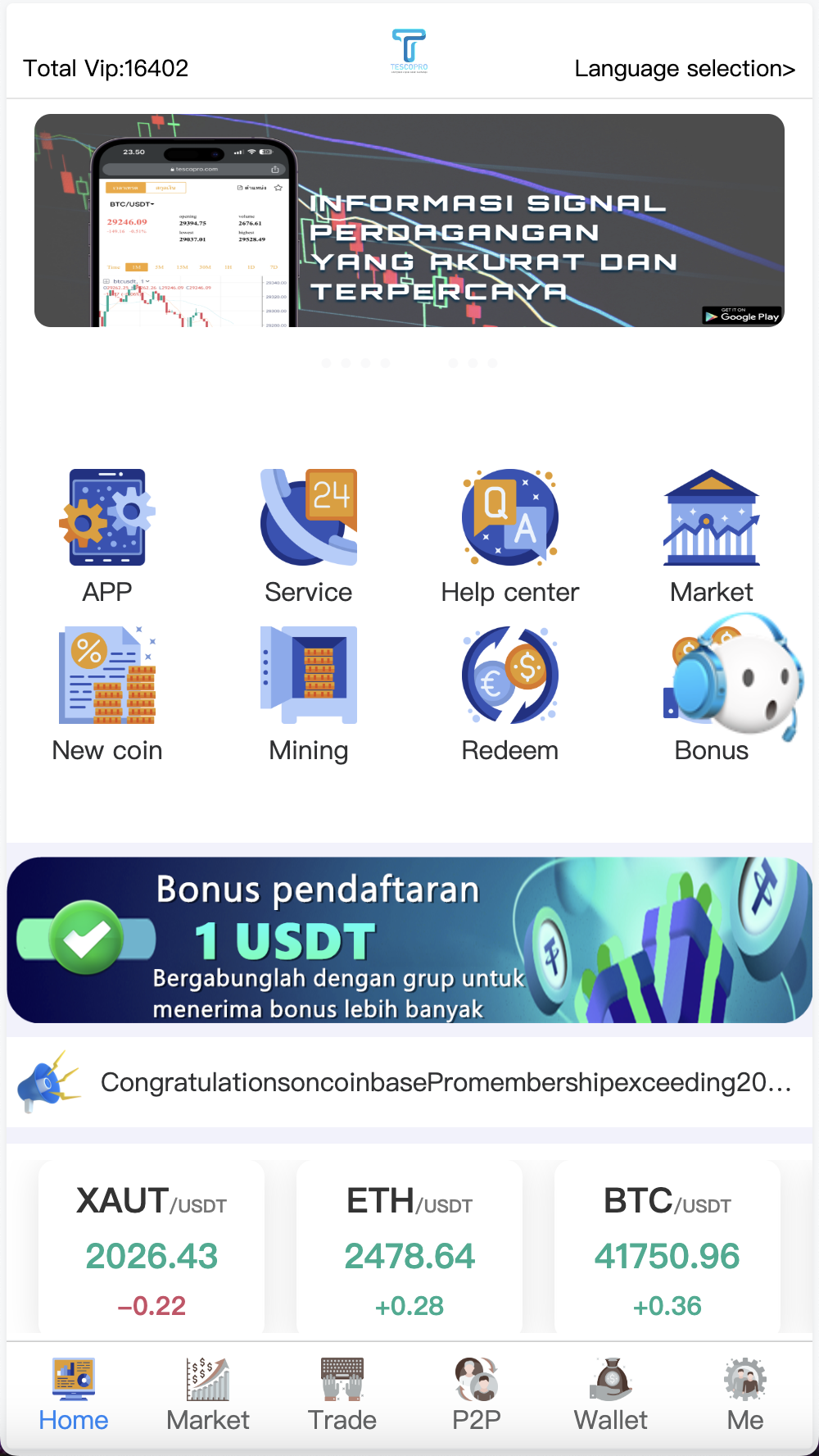 Tescopro多语言交易所源码/前端vue纯源码/秒合约交易+锁仓挖矿+币币交易+新币申购+P2P交易/k线行情自动化插图1 Tescopro多语言交易所源码/前端vue纯源码/秒合约交易+锁仓挖矿+币币交易+新币申购+P2P交易/k线行情自动化插图1