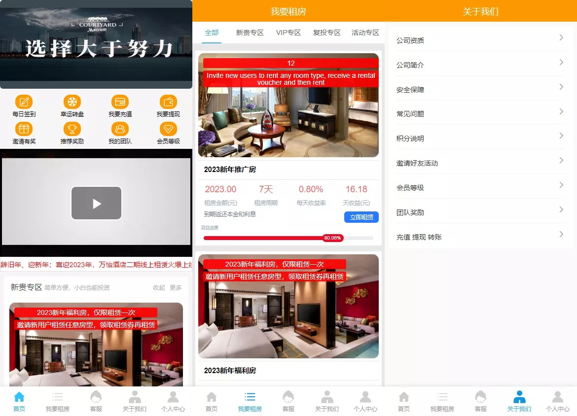 【定制酒店源码】理财投资+酒店投资+前端编译后-棋牌资源站