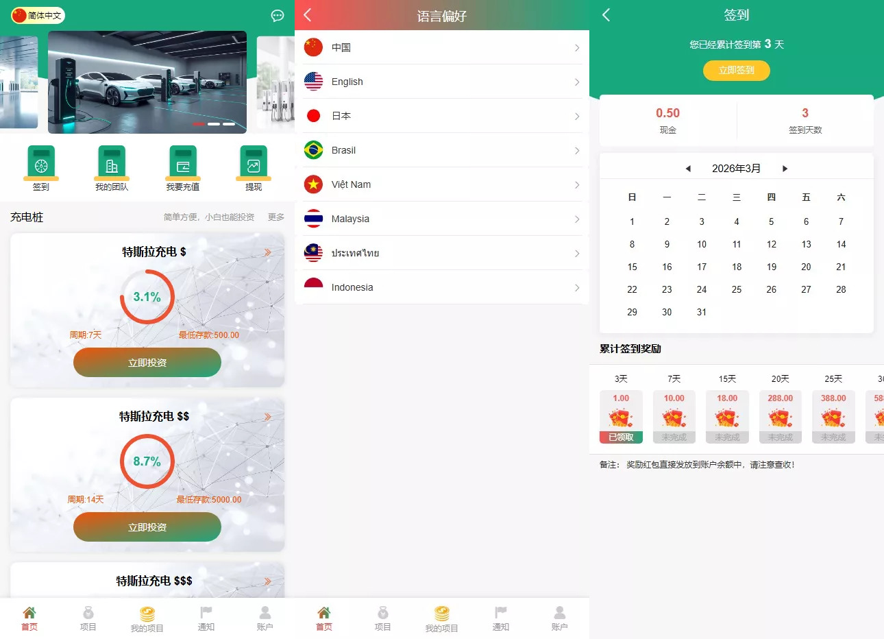 【WK新能源多语言投资理财源码】新能源投资返利源码+充电桩+氢能源+光伏发电+前端vue纯源码+后端php-棋牌资源站